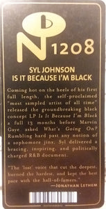 Syl Johnson : Is It Because I’m Black (LP, Album, RE, 180)