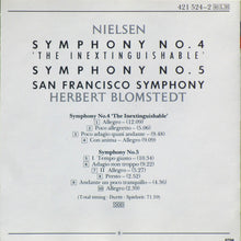 Load image into Gallery viewer, Nielsen* - San Francisco Symphony* / Herbert Blomstedt : Symphonies 4 &amp; 5 (CD, Album)
