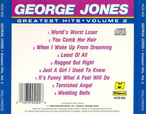 George Jones (2) : Greatest Hits - Volume 2 (CD, Comp)
