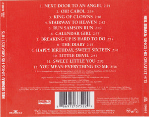Neil Sedaka : Sings His Greatest Hits (CD, Comp, RM)
