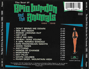 Eric Burdon And The Animals* : The Best Of Eric Burdon And The Animals 1966-1968 (CD, Comp, RE, PMD)