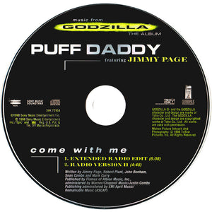 Puff Daddy Featuring Jimmy Page : Come With Me (CD, Single)