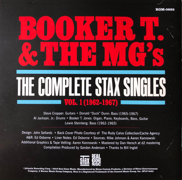 Booker T. & The MG's* - The Complete Stax Singles, Vol. 1 (1962-1967) (CD,  Comp, Mono)