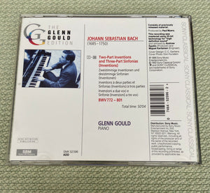 J. S. Bach*, Glenn Gould : Two- And Three-Part Inventions BWV 772–801 (CD, Album, RE, RM)