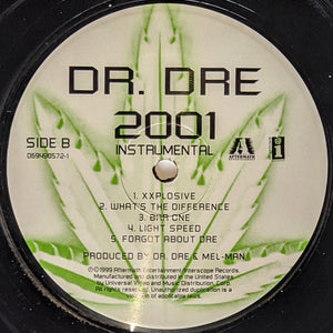 Dr. Dre : 2001 (Instrumentals Only) (2xLP, Album, RE)