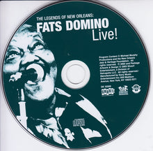 Load image into Gallery viewer, Fats Domino : The Legends Of New Orleans: Fats Domino Live! (CD, Comp)
