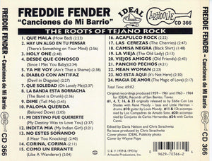 Freddie Fender* : Canciones De Mi Barrio (CD, Comp)