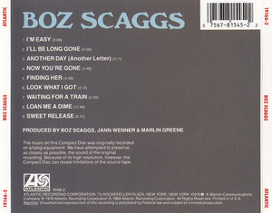 Boz Scaggs : Boz Scaggs (CD, Album, RE, RP)