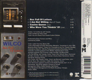 Wilco : Box Full Of Letters (CD, Single)