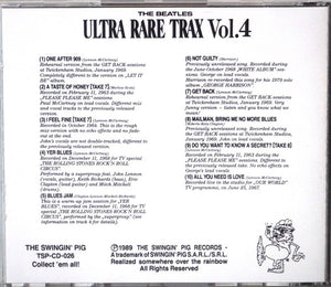 The Beatles : Ultra Rare Trax Vol.4 (CD, Comp, Mono, Unofficial)