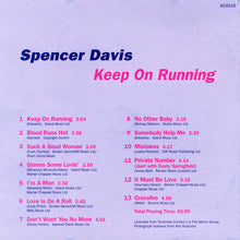 Load image into Gallery viewer, Spencer Davis : Keep On Running (CD, Comp)
