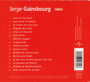 Serge Gainsbourg : Serge Gainsbourg Vol.1 (CD, Comp, RE)