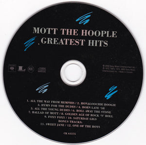 Mott The Hoople : Greatest Hits (CD, Comp, RM, Exp)