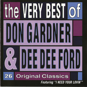 Don Gardner & Dee Dee Ford : The Very Best Of Don Gardner & Dee Dee Ford (CD, Comp)