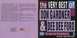 Don Gardner & Dee Dee Ford : The Very Best Of Don Gardner & Dee Dee Ford (CD, Comp)