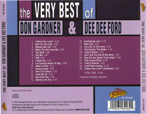 Don Gardner & Dee Dee Ford : The Very Best Of Don Gardner & Dee Dee Ford (CD, Comp)