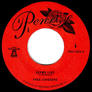Thee Sinseers : Seems Like (7", Single, RP)