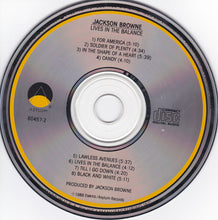Load image into Gallery viewer, Jackson Browne : Lives In The Balance (CD, Album, RE, SRC)
