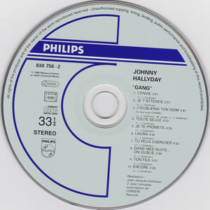 Johnny Hallyday : Gang (CD, Album, RE, RM)