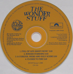 The Wonder Stuff : Full Of Life (Happy Now) E.P. (CD, EP, Promo)