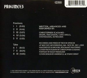 Christopher Icasiano* : Provinces (CD, Album)