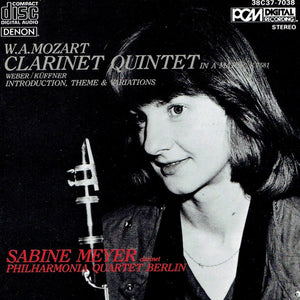 W.A.Mozart*, Weber*, Küffner*, Sabine Meyer, Philharmonia Quartett Berlin : Clarinet Quintet In A Major, KV581 / Introduction, Theme & Variations (CD)