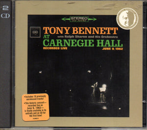 Tony Bennett With Ralph Sharon And His Orchestra : Tony Bennett At Carnegie Hall June 9 1962: Complete Concert (2xCD, RE)