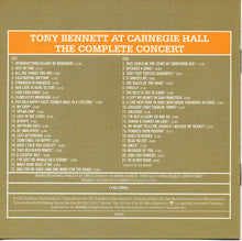 Load image into Gallery viewer, Tony Bennett With Ralph Sharon And His Orchestra : Tony Bennett At Carnegie Hall June 9 1962: Complete Concert (2xCD, RE)
