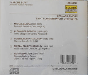 Saint Louis Symphony Orchestra, Leonard Slatkin : "Marche Slav" And Other Russian Favourites (CD, RE)