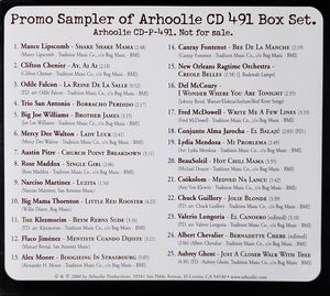 Various : Sampler of Arhoolie CD 491, 5 CD Box Set  (CD, Comp, Promo, Smplr)