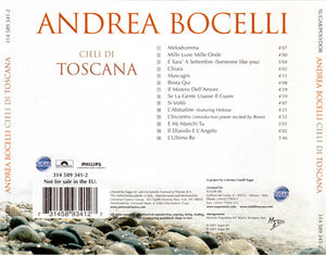 Andrea Bocelli : Cieli Di Toscana (CD, Album)