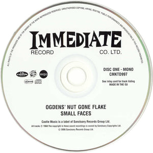 Small Faces : Ogdens' Nut Gone Flake (CD, Album, Mono, RE, RM + CD, Album, RE, RM + CD, )