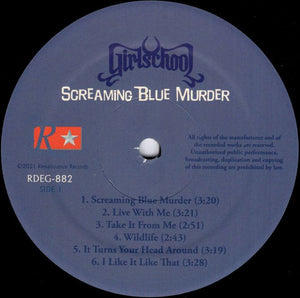 Girlschool : Screaming Blue Murder (LP, Album, Dlx, Ltd)