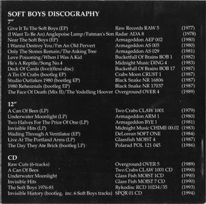 The Soft Boys : Rout Of The Clones (CD, Unofficial)