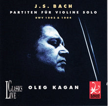 Load image into Gallery viewer, J. S. Bach*  -  Oleg Kagan : Partiten Für Violine Solo BWV 1002 &amp; No. 2 BWV 1004 (CD, Album)
