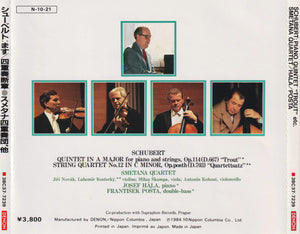 Schubert*, Smetana Quartet, Josef Hála : Piano Quintet In A Major Op.114 "The Trout", Allegro in C Minor (CD)