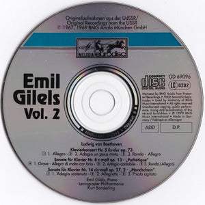 Emil Gilels : Emil Gilels Collection, Vol. 2 (CD)