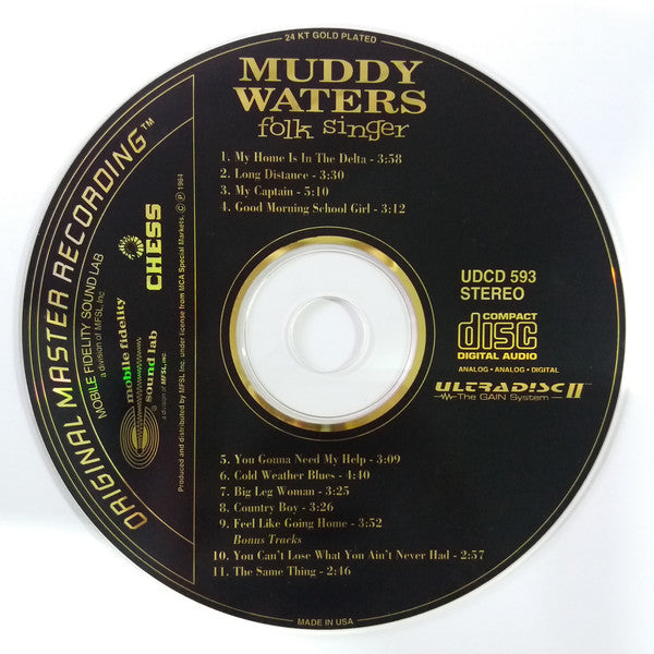 Buy Muddy Waters : Folk Singer (CD, Album, RE, RM, 24 ) Online for a great  price – Antone's Record Shop