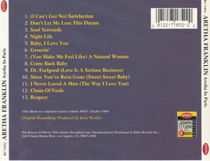 Aretha Franklin : Aretha In Paris (CD, Album, RE)