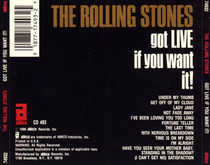 The Rolling Stones : Got Live If You Want It! (CD, Album, RE, RM)