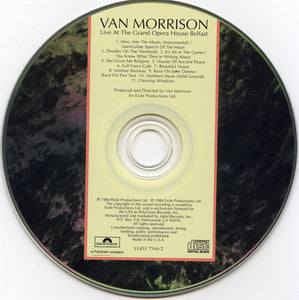 Van Morrison : Live At The Grand Opera House Belfast (CD, Album, RE)