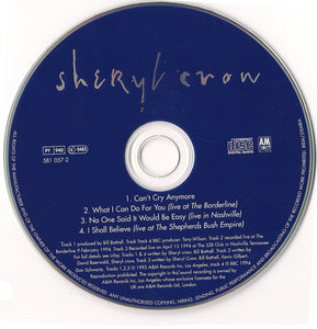 Sheryl Crow : Can't Cry Anymore (CD, Single)