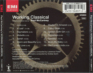 Paul McCartney : Working Classical (CD, Album)