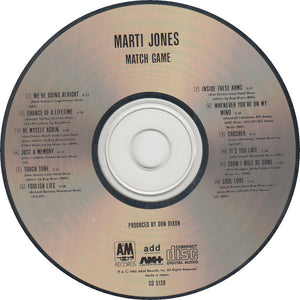 Marti Jones : Match Game (CD, Album)