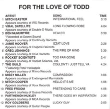 Load image into Gallery viewer, Various : For The Love Of Todd - A Tribute To Todd Rundgren (CD, Comp, Ltd)

