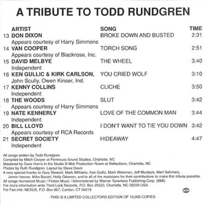 Various : For The Love Of Todd - A Tribute To Todd Rundgren (CD, Comp, Ltd)