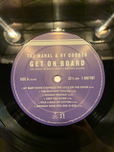 Taj Mahal & Ry Cooder : Get On Board - The Songs Of Sonny Terry & Brownie McGhee (LP, Album)