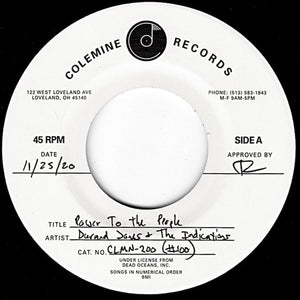 Durand Jones & The Indications : Power To The People (7", RSD, Single, Ltd)