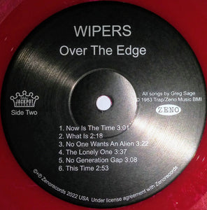 Wipers : Over The Edge (LP, Album, RE, RM, Mag + LP, S/Sided, Etch, Pin + )