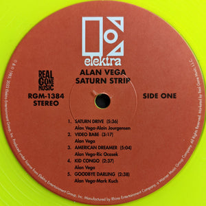 Alan Vega : Saturn Strip (LP, Album, RE, Yel)